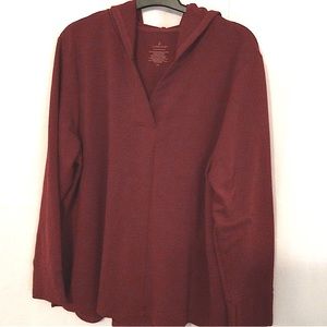 Cuddl Duds Fleece Burgundy Hoodie (549)